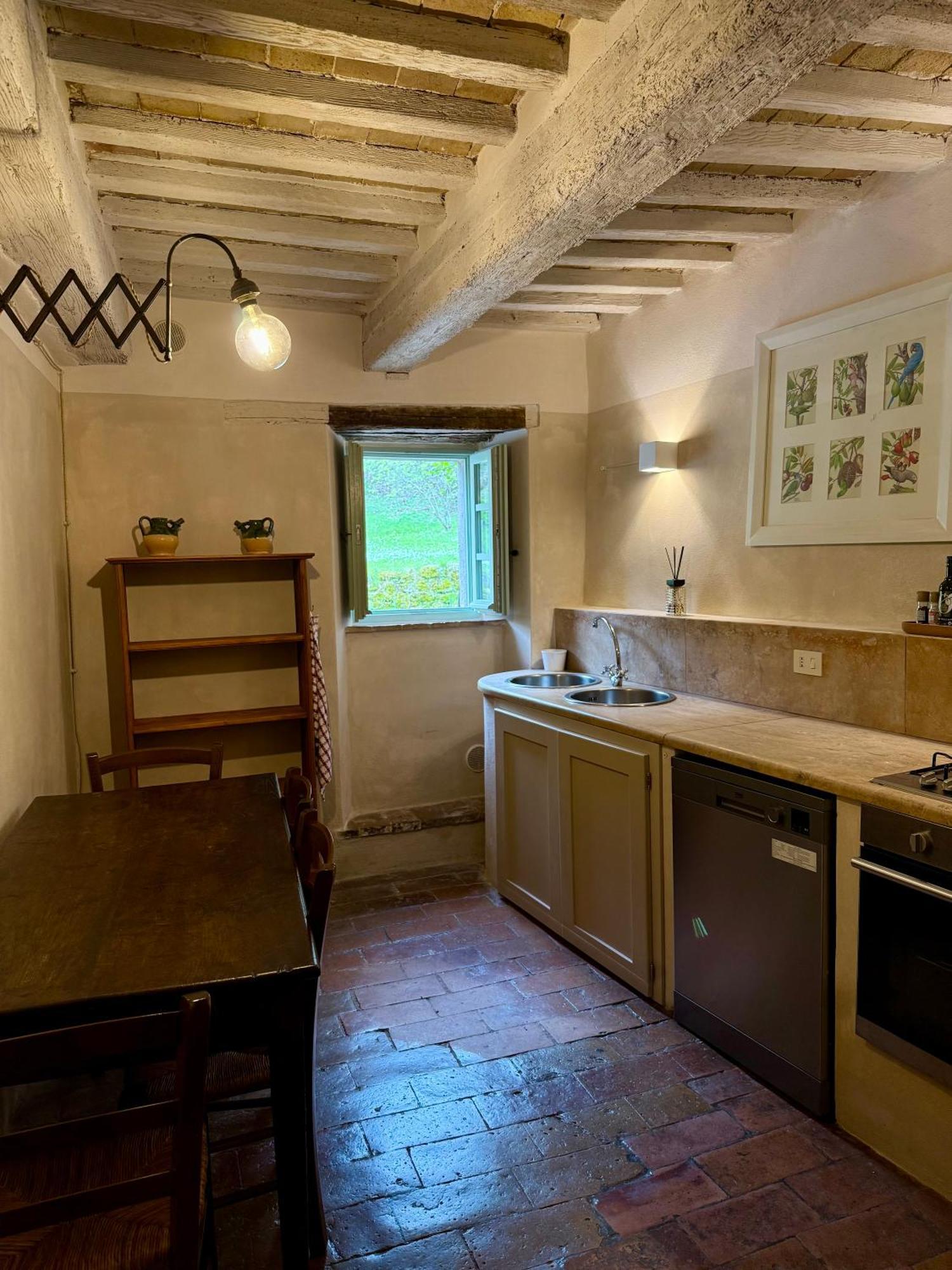 Casa Di Pietro In Vivo D'Orcia, Pool Villa Buitenkant foto